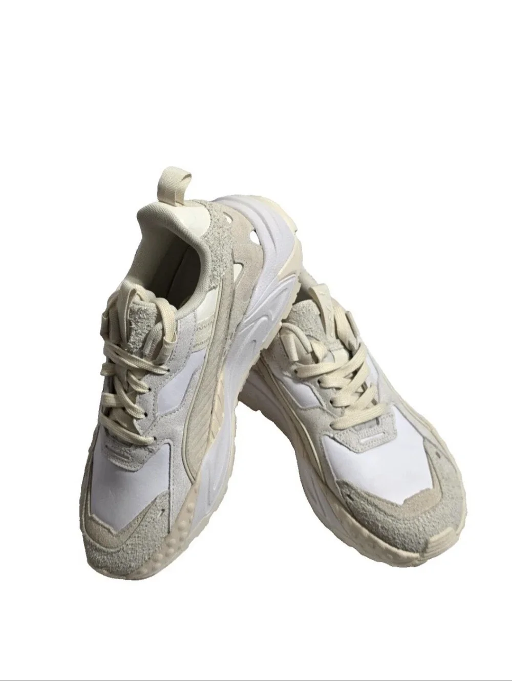 Puma Cream and White Chunky Sneaker